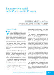 La protección social en la Constitución Europea