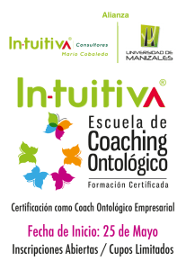 Certificación como Coach Ontológico Empresarial
