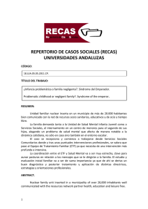 repertorio de casos sociales (recas) universidades andaluzas