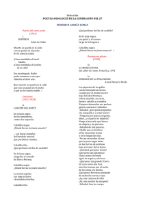 Selección poetas andaluces GENERACIÓN 27