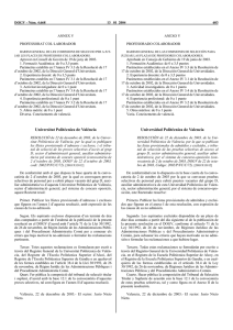 RESOLUCIÓN de 22 de diciembre de 2003, de la Universidad