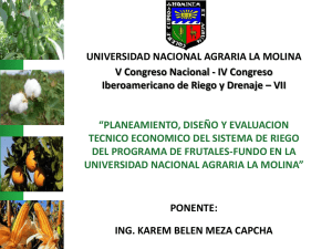 Diapositiva 1 - Universidad Nacional Agraria La Molina