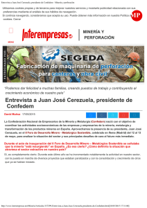 Entrevista a Juan José Cerezuela, presidente de Confedem