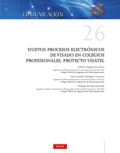 nuevos procesos electrónicos de visado en colegios profesionales