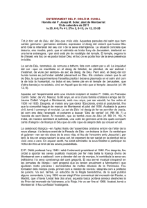 ENTERRAMENT DEL P. ODILÓ M. CUNILL Homilia del P. Josep M