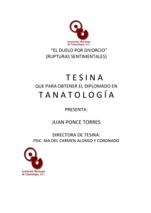 48. El Duelo por divoricio - Asociación Mexicana de Tanatología, AC