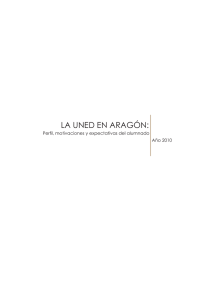 La Uned en Aragón: Perfil, motivaciones y