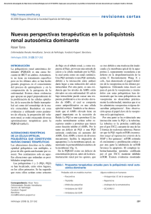 Nuevas perspectivas terapéuticas en la poliquistosis
