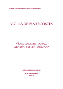 VIGILIA DE PENTECOSTÉS