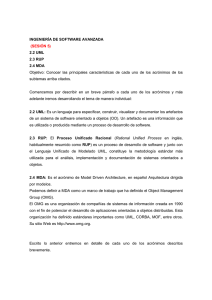 INGENIERÍA DE SOFTWARE AVANZADA (SESIÓN 5) 2.2 UML 2.3
