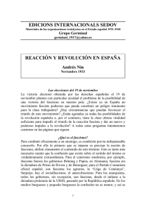 edicions internacionals sedov reacción y revolución en españa