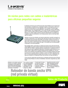 Ruteador de banda ancha VPN (red privada virtual)