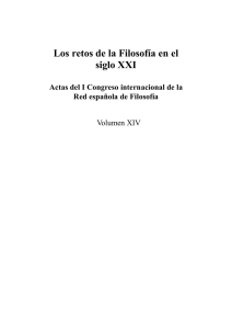 Volumen XIV - Red española de Filosofía
