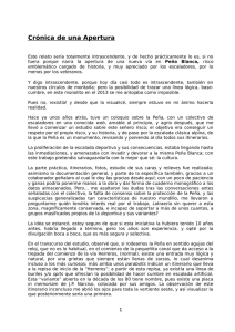 "Crónica de una Apertura" en PDF