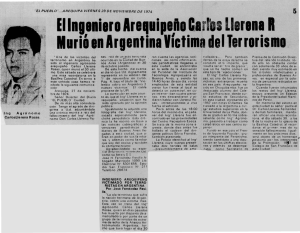 Diario El Pueblo . Arequipa 1974