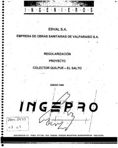 ésval s¿a. 1 empresa de obras sanitarias de valparaiso sa