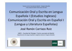 Comunicación Oral y Escrita en Lengua Española I (Estudios