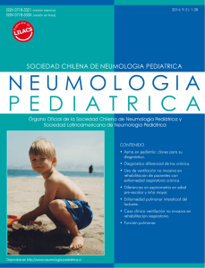 Órgano Oficial de la Sociedad Chilena de Neumología Pediátrica y