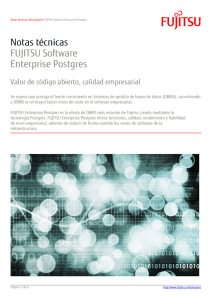 Notas técnicas FUJITSU Software Enterprise Postgres
