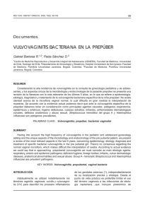 vulvovaginitis bacteriana en la prepúber