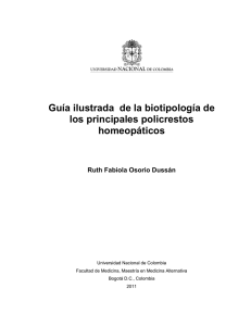 Guía ilustrada de la biotipología de los principales policrestos