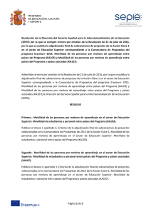 Página 1 de 2 Resolución de la Dirección del Servicio Español para