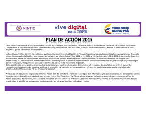 Plan de Acción anual 2015