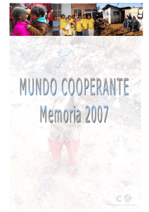 MUNDO COOPERANTE: Memoria 2007