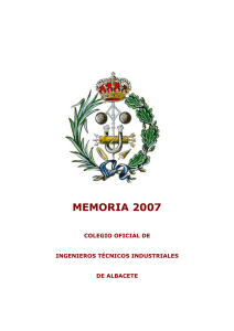 memoria 2007 - Colegio Oficial de Graduados e Ingenieros