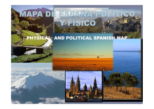Mapas políticos y físicos de España para 3º ESO con ejercicios para