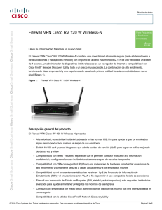 Cisco RV 120W Wireless-N VPN Firewall (Spanish)