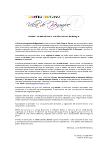 Bases Premio Literario Villa de Benasque 2015