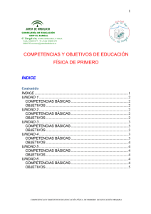 COMPETENCIAS Y OBJETIVOS DE EDUCACIÓN FÍSICA DE