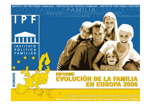 Evolución de la Familia en Europa 2006