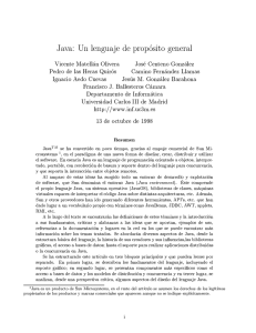 Java: Un lenguaje de prop osito general Vicente Matell(an