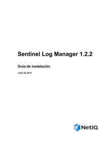 Guía de instalación de Sentinel Log Manager 1.2.2