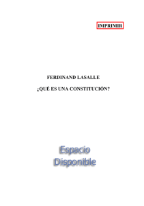 ¿Qué es una Constitución? - Ferdinand Lassalle