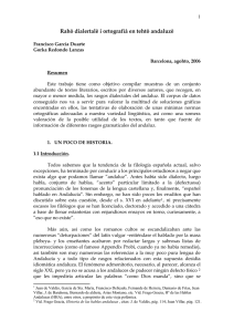 Rahô dialertalê i ortografíâ en tehtô andaluzê