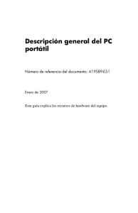 Descripción general del PC portátil