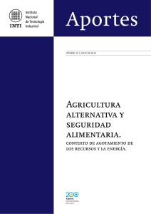 Agricultura alternativa y seguridad alimentaria.