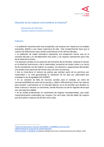 Situación de las mujeres y los hombres en Asturias