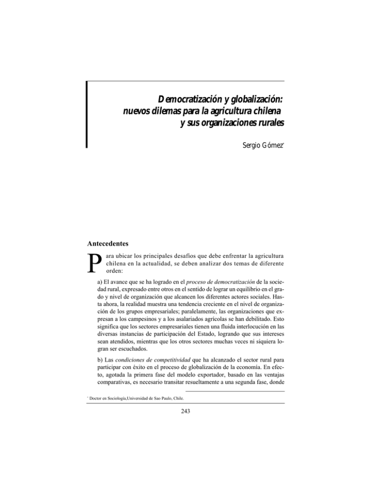Democratizaci n Y Globalizaci n Nuevos Dilemas Para La