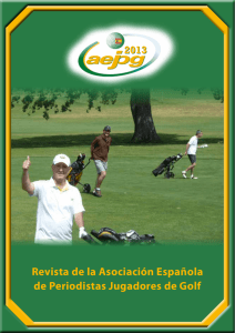 Revista de la Asociación Española de Periodistas Jugadores de Golf