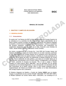 Manual de Calidad Version 04 - Cumbre Judicial Iberoamericana