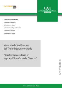 Memoria de Verificación - Universidad Autónoma de Madrid