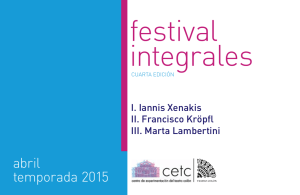 Programa Festival Integrales