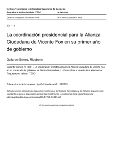 La coordinación presidencial para la Alianza Ciudadana de Vicente