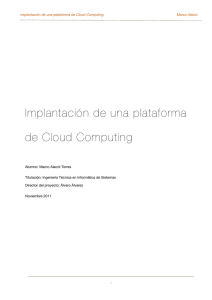 Implantación de una plataforma de Cloud Computing