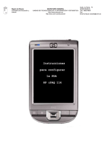 Configurar PDA - HP iPAQ 114