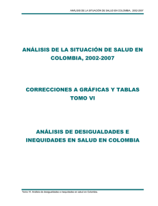 análisis de la situación de salud en colombia, 2002